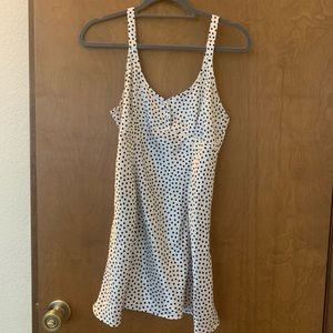 Black and white polyester night gown. So comfy!